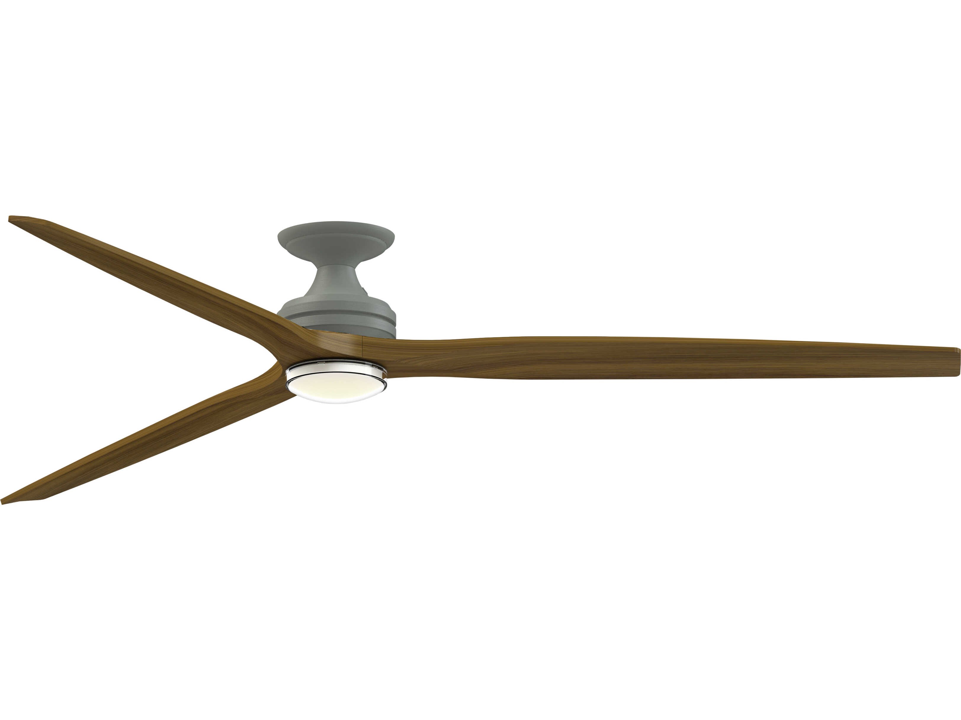 Fanimation FPD6721BAGP-84K-DWLK-F Spitfire 84 inch Antique Graphite with Koa Blades Indoor/Outdoor Smart Ceiling Fan in 14, Kit