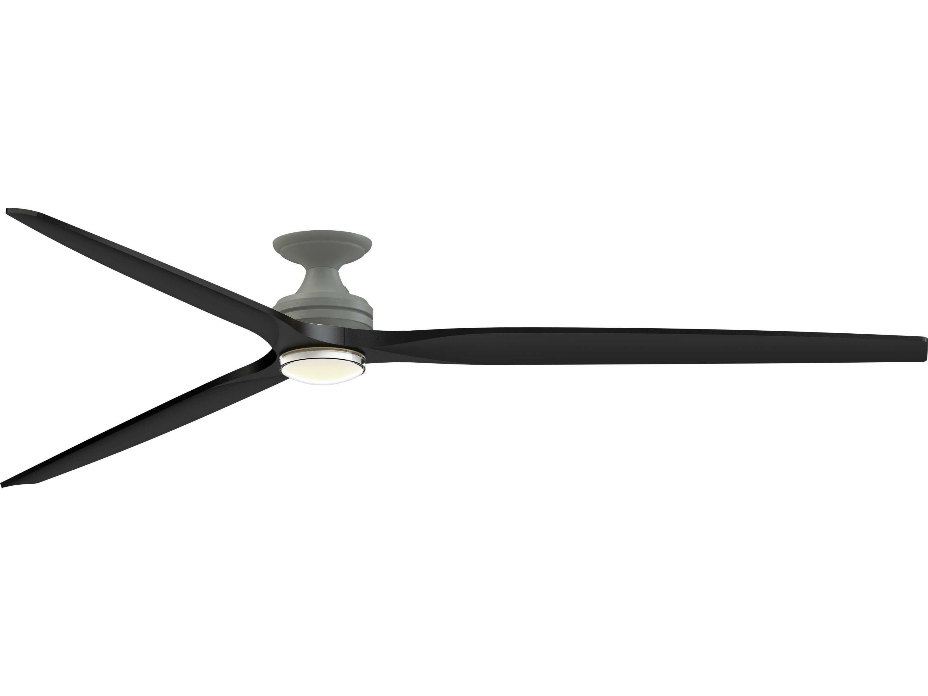Fanimation FPD6721BAGP-96BL-DWLK-F Spitfire 96 inch Antique Graphite with Black Blades Indoor/Outdoor Smart Ceiling Fan in 14, Kit