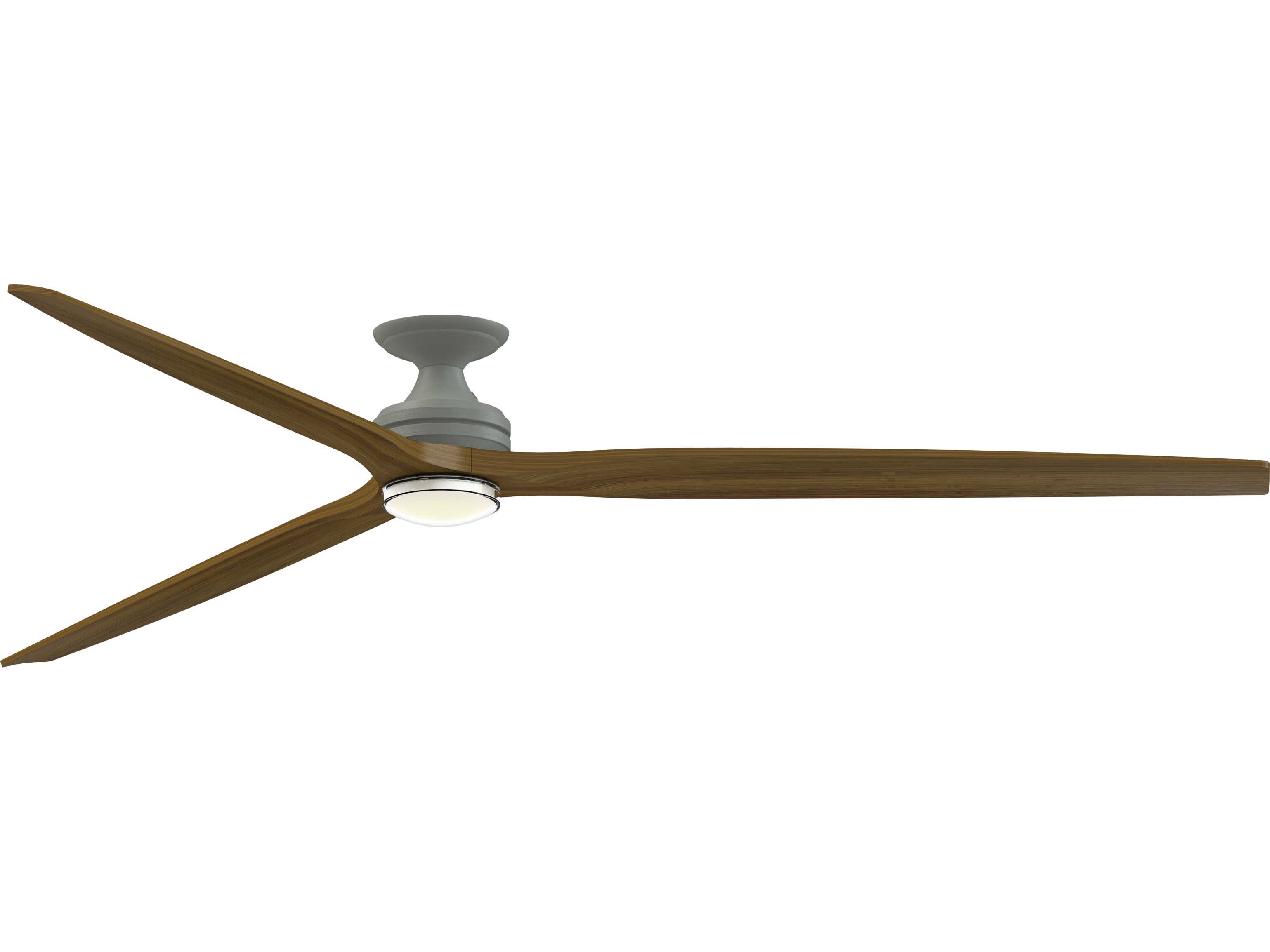 Fanimation FPD6721BAGP-96K-DWLK-F Spitfire 96 inch Antique Graphite with Koa Blades Indoor/Outdoor Smart Ceiling Fan in 14, Kit