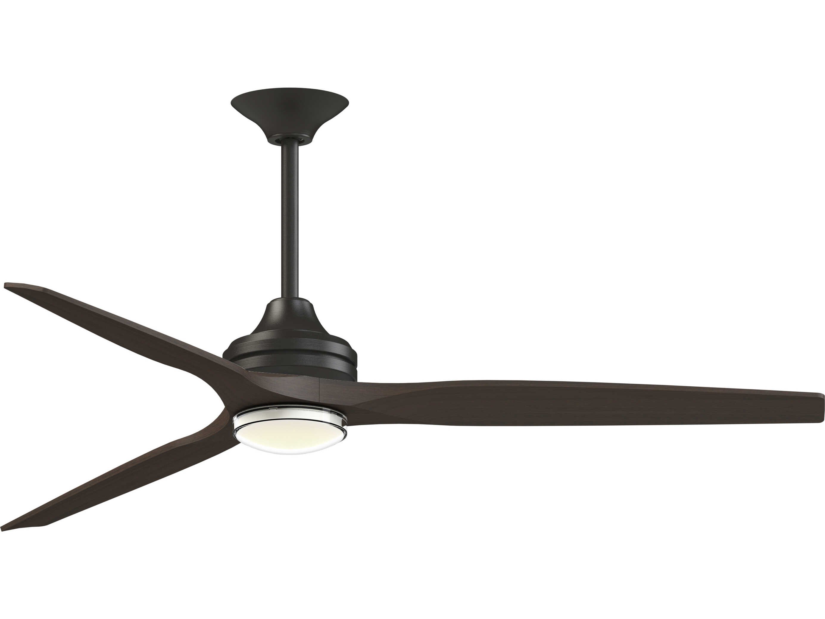 Fanimation FPD6721BDZ-64DWA-DWLK Spitfire 64 inch Dark Bronze with Dark Walnut Blades Indoor/Outdoor Smart Ceiling Fan in 14, Kit