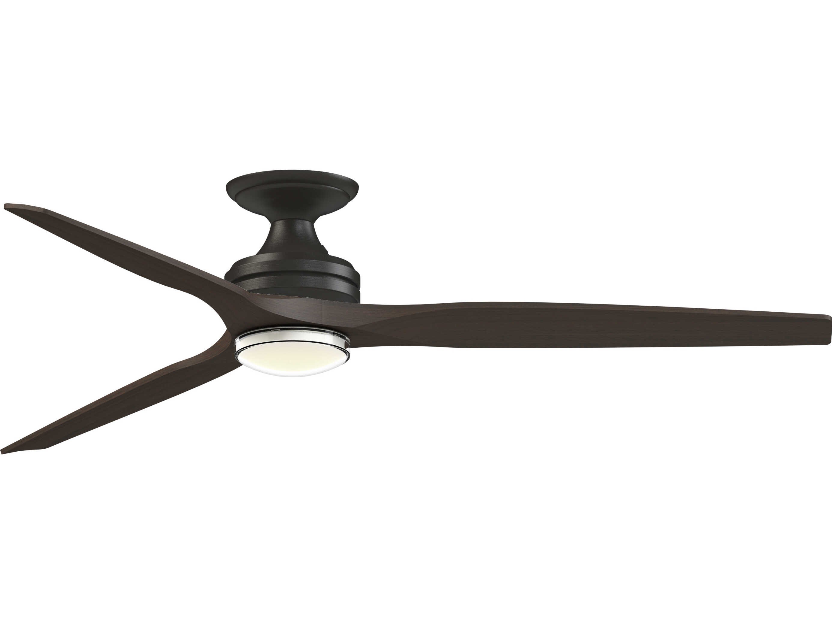 Fanimation FPD6721BDZ-64DWADWLKF Spitfire 64 inch Dark Bronze with Dark Walnut Blades Indoor/Outdoor Smart Ceiling Fan in 14, 3, Kit