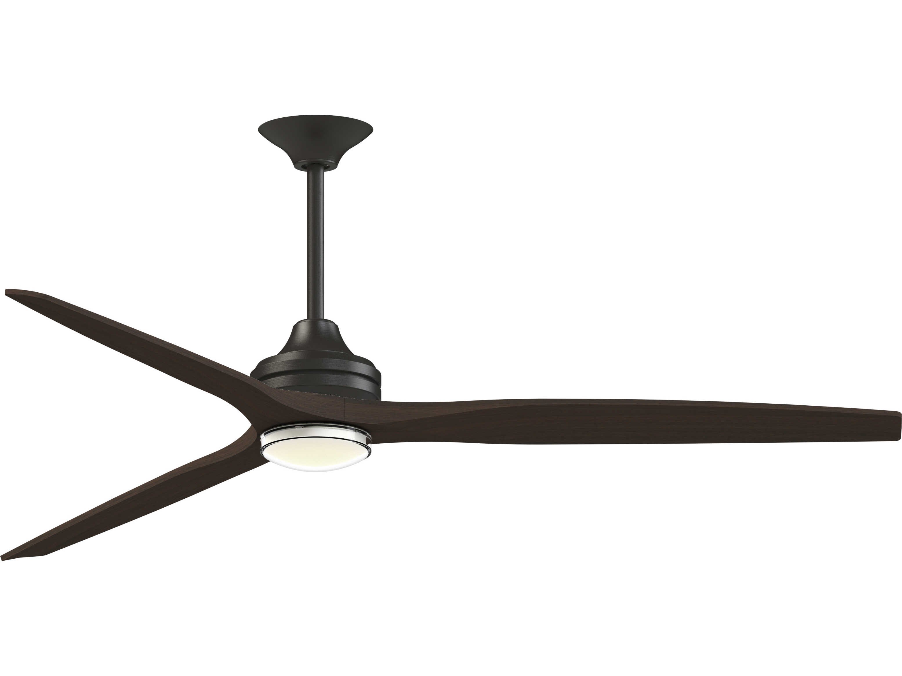 Fanimation FPD6721BDZ-72DWA-DWLK Spitfire 72 inch Dark Bronze with Dark Walnut Blades Indoor/Outdoor Smart Ceiling Fan in 14, Kit