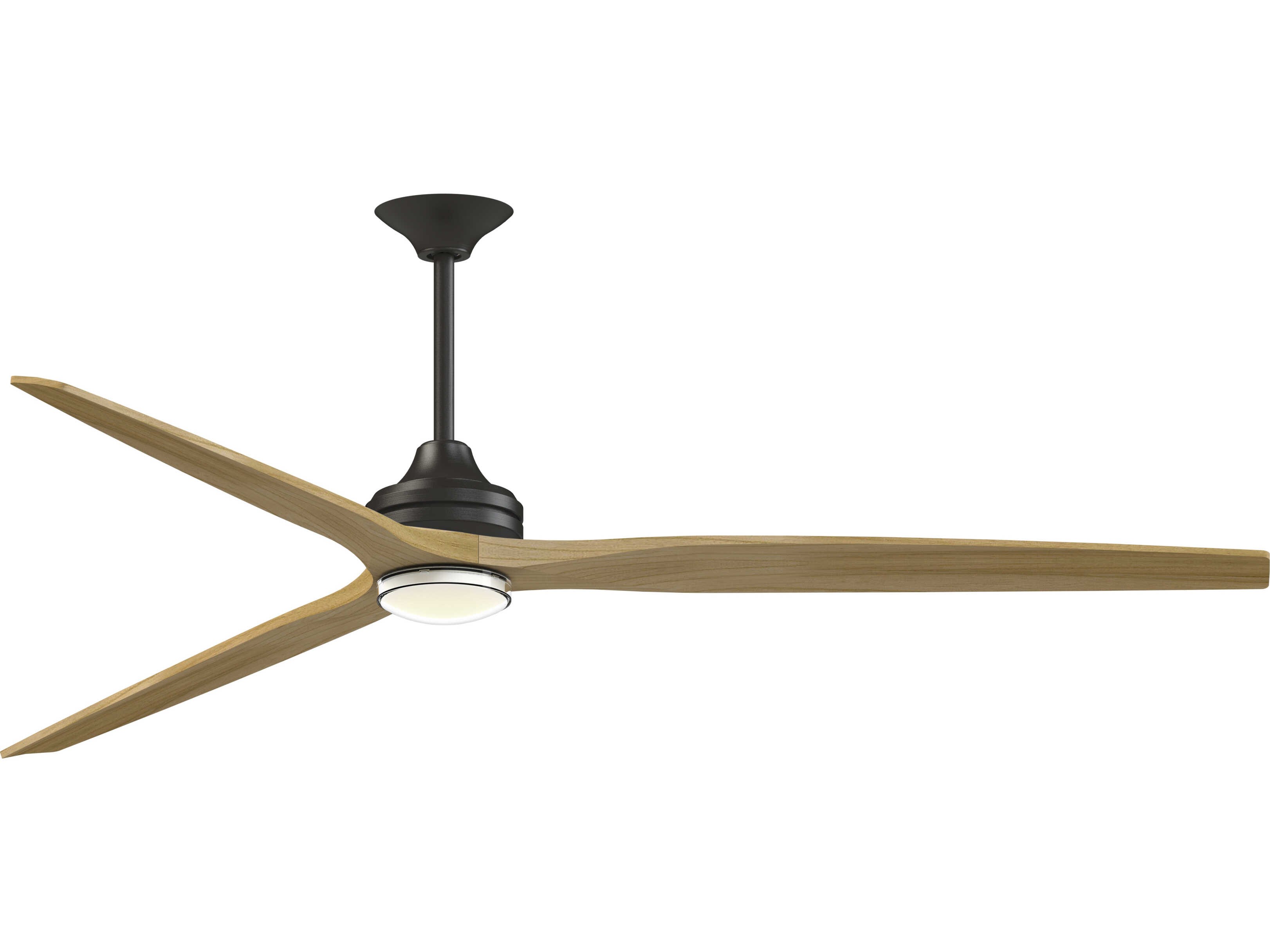 Fanimation FPD6721BDZ-84N-DWLK Spitfire 84 inch Dark Bronze with Natural Blades Indoor/Outdoor Smart Ceiling Fan in 14, Kit