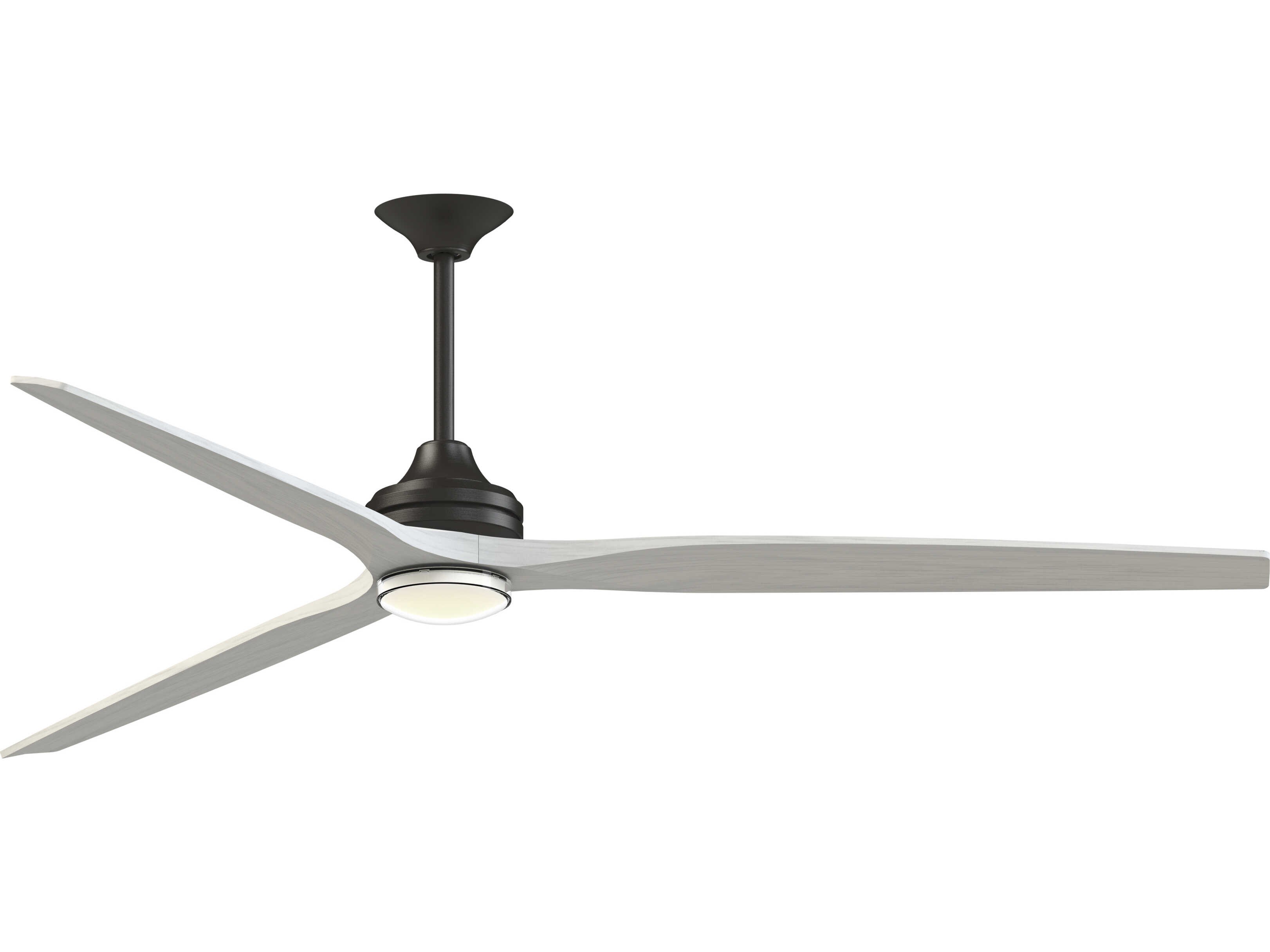 Fanimation FPD6721BDZ-84WW-DWLK Spitfire 84 inch Dark Bronze with White Washed Blades Indoor/Outdoor Smart Ceiling Fan in 14, Kit