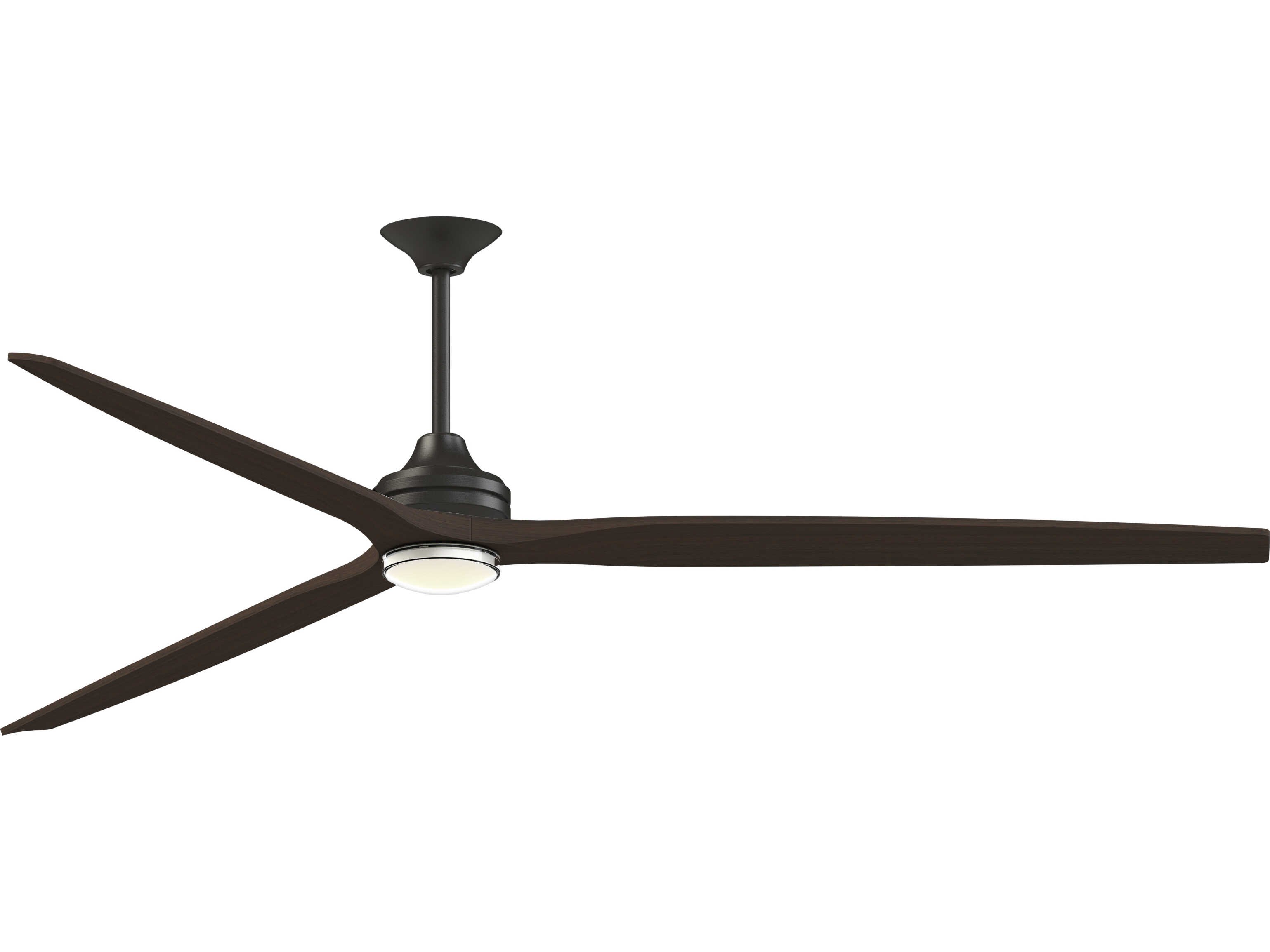 Fanimation FPD6721BDZ-96DWA-DWLK Spitfire 96 inch Dark Bronze with Dark Walnut Blades Indoor/Outdoor Smart Ceiling Fan in 14, Kit