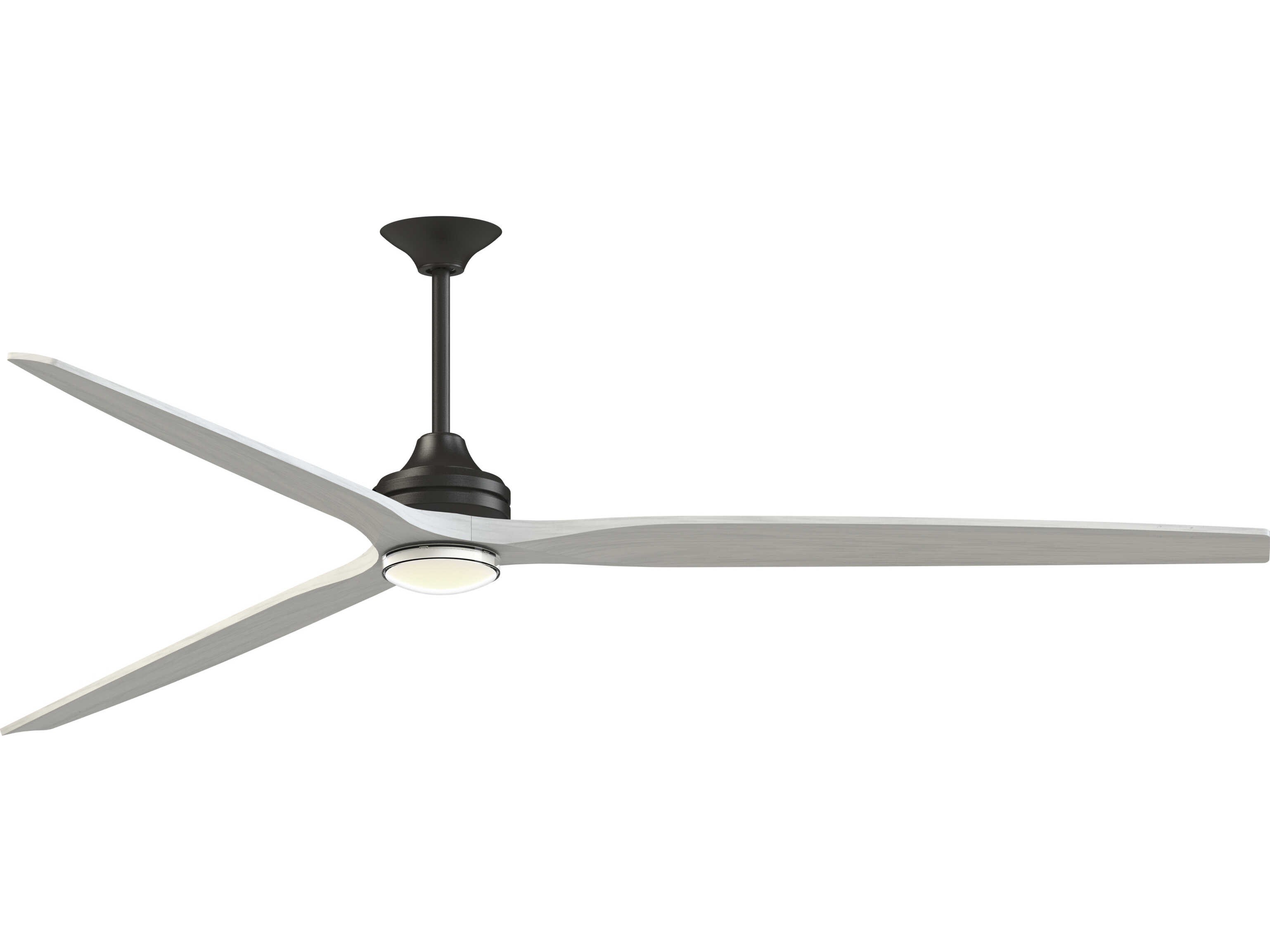 Fanimation FPD6721BDZ-96WW-DWLK Spitfire 96 inch Dark Bronze with White Washed Blades Indoor/Outdoor Smart Ceiling Fan in 14, Kit