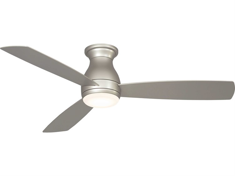 Fanimation Hugh 1-Light 52" LED Outdoor Ceiling Fan Brushed Nickel