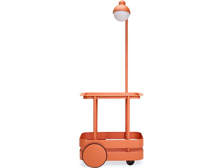 Fatboy Outdoor Jolly Trolley Lighted Bar Cart in Tangerine