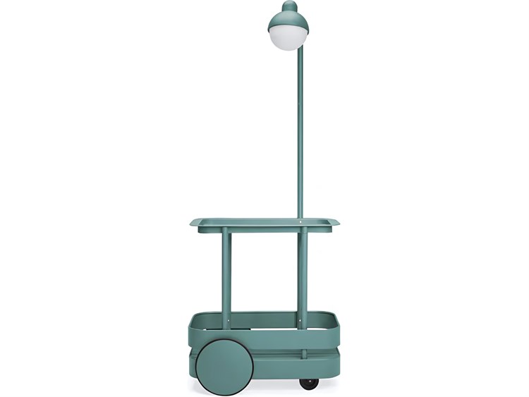 Fatboy Outdoor Jolly Trolley Lighted Bar Cart in Dark Sage