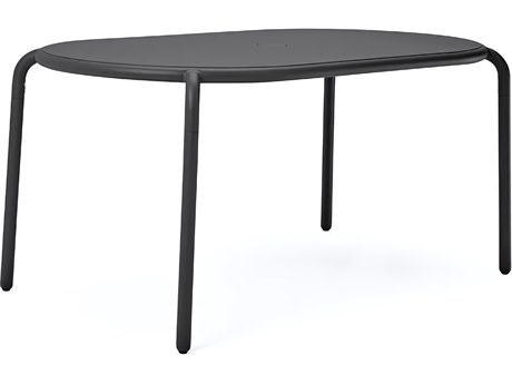 Fatboy Outdoor Toni Tavolo 63"W x 35 Oval Dining Table in Anthracite