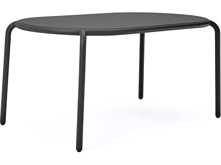Fatboy Outdoor Toni Tavolo 63"W x 35 Oval Dining Table in Anthracite
