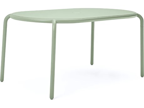 Fatboy Outdoor Toni Tavolo 63"W x 35 Oval Dining Table in Mist Green