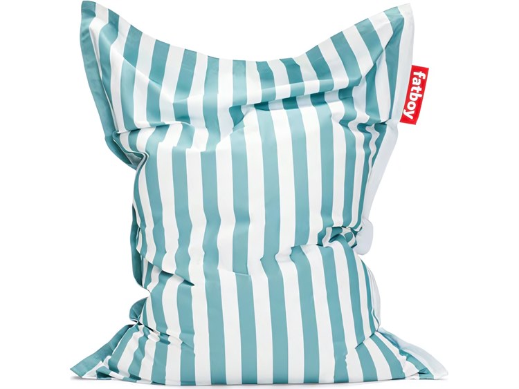 Fatboy Outdoor Original Slim Bean Bag Chair in Stripe Azur