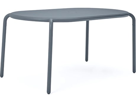 Fatboy Outdoor Toni Tavolo 63"W x 35 Oval Dining Table in Elephant