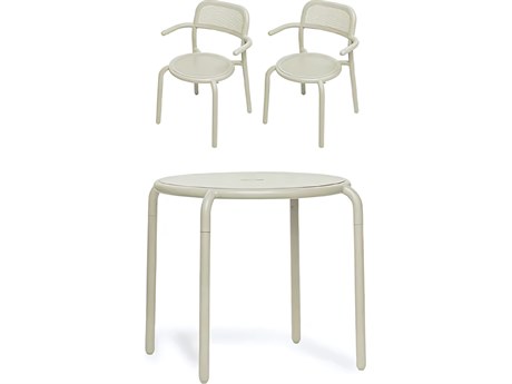 Fatboy Outdoor Toni Bistro Set with Armchairs in Desert