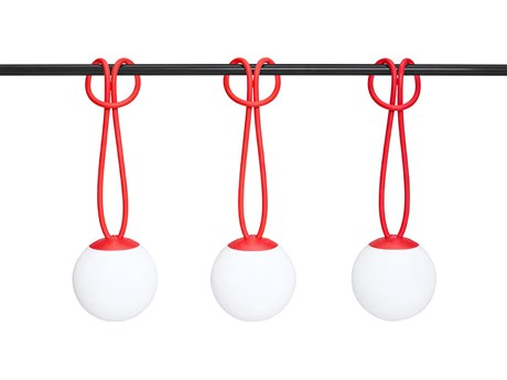 Fatboy Outdoor Bolleke Mini Hanging Lamp (Set of 3) in Red