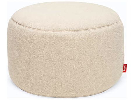 Fatboy Point Large Sherpa Pouf in Ecru