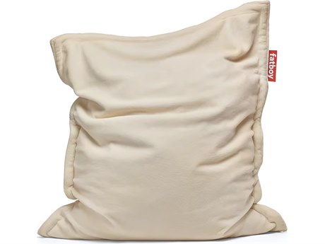 Fatboy Original Slim Teddy Bean Bag Chair in Off White
