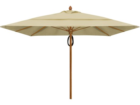 Fiberbuilt Umbrellas Prestige - Diamante Fiberglass 10' Square Pulley & Pin Umbrella