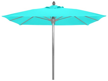 Fiberbuilt Umbrellas Riva Aluminum 6' Square Pulley & Pin Umbrella