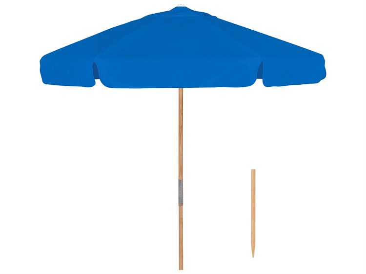 Fiberbuilt Umbrellas Quick Ship Beach QUICK SHIP 7.5 Foot Wide Push Up Lift  Umbrella