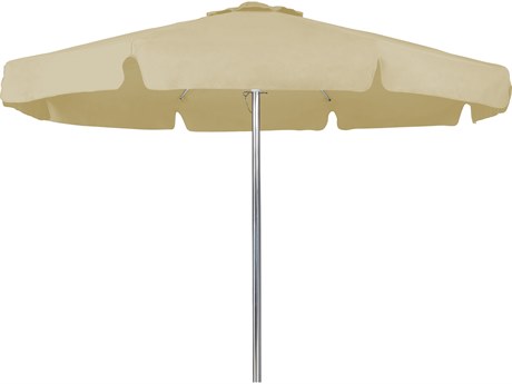 Fiberbuilt Umbrellas Beach Aluminum Mill 7.5' Octagon Push Up Umbrella