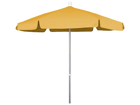 Fiberbuilt Umbrellas Quick Ship Beach 7.5' Push Up Lift No Tilt Umbrella