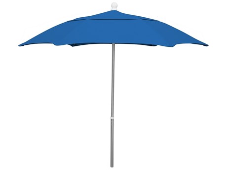 Fiberbuilt Umbrellas Quick Ship Home 7.5' Push Up Lift No Tilt Umbrella
