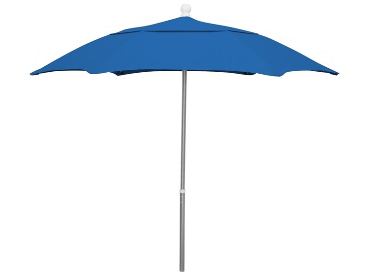 Fiberbuilt Umbrellas Quick Ship Home 7.5' Push Up Lift No Tilt Umbrella