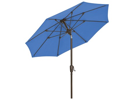 Fiberbuilt Outdoor Patio Umbrellas Quick Ship Market Crank 7.5 Foot Octagon Aluminum Outdoor Patio Umbrella