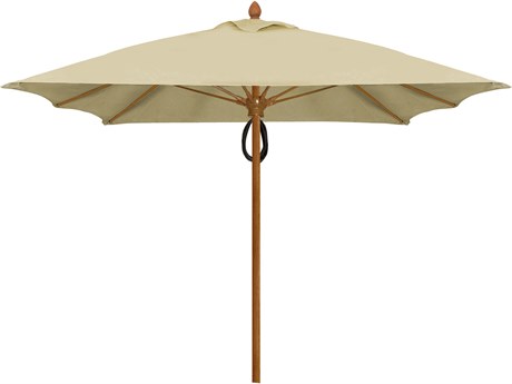 Fiberbuilt Umbrellas Prestige - Diamante Fiberglass 7' Square Pulley & Pin Umbrella