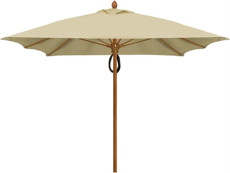 Fiberbuilt Umbrellas Prestige - Diamante Fiberglass 7' Square Pulley & Pin Umbrella