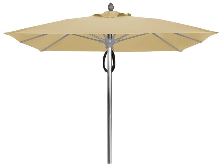 Fiberbuilt Umbrellas Prestige Riva 7.5' Pulley Lift No Tilt Patio Umbrella