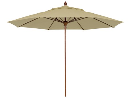 Fiberbuilt Umbrellas Prestige - Bridgewater Fiberglass 8' Octagon Pulley & Pin Umbrella