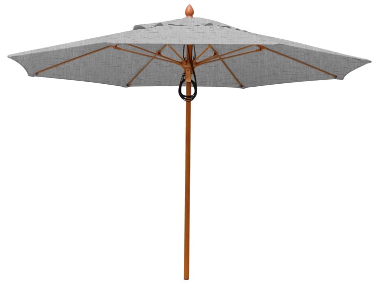 Fiberbuilt Umbrellas Prestige - Bridgewater Fiberglass 9' Octagon Pulley & Pin Umbrella