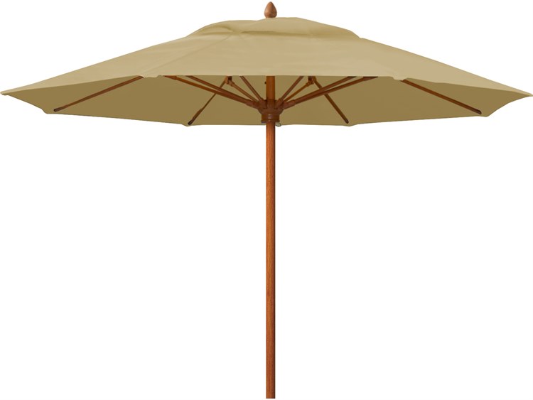 Fiberbuilt Umbrellas Prestige - Diamante Fiberglass 9' Octagon Pulley & Pin Umbrella