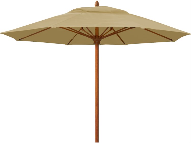 Fiberbuilt Outdoor Umbrellas Prestige - Diamante Fiberglass 9 Foot Octagon Pulley & Pin Outdoor Umbrella