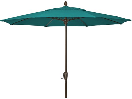 Fiberbuilt Patio Umbrellas Market Aluminum 9 Foot Octagon Crank with Tilt Patio Umbrella