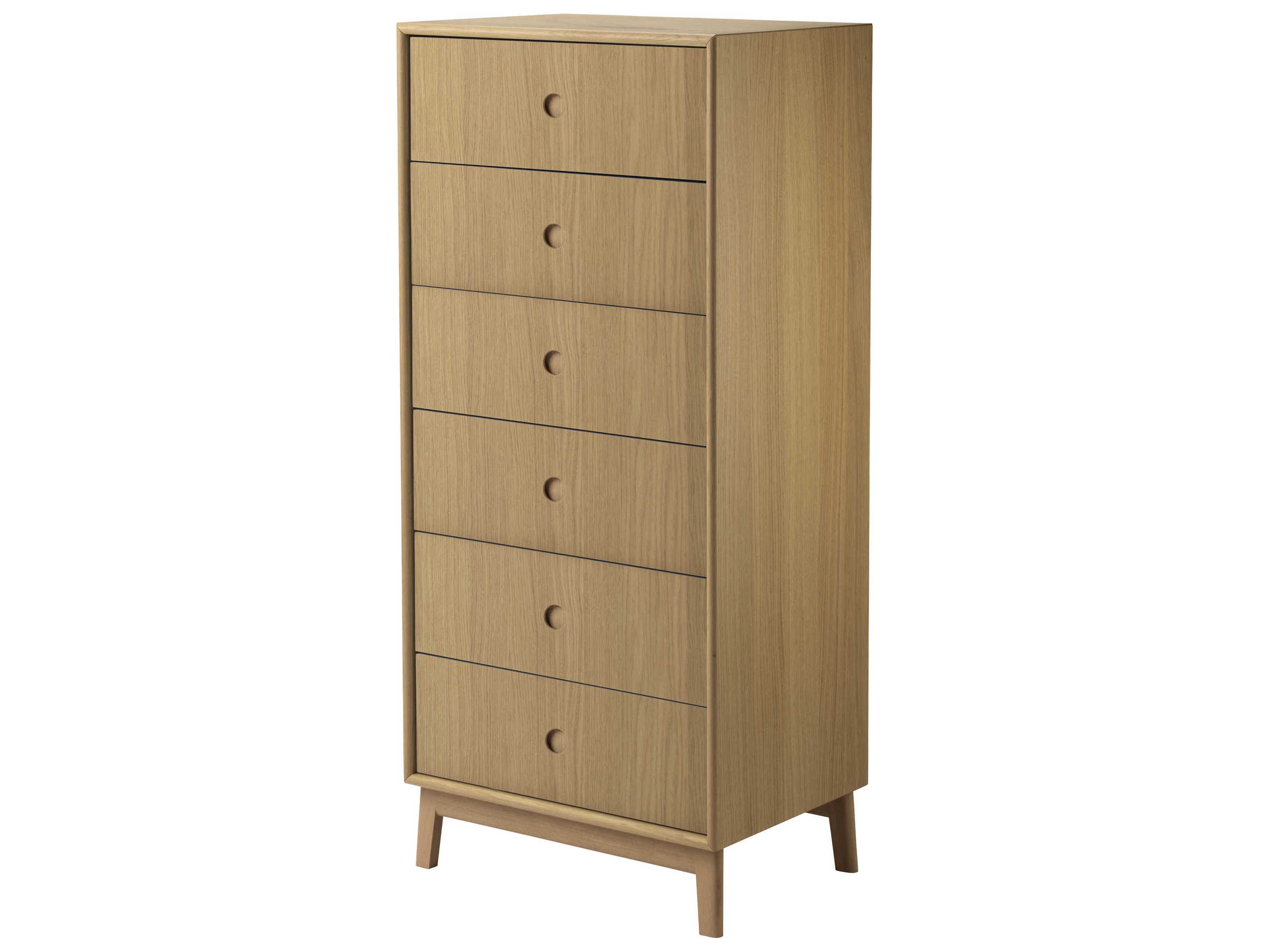 Butler 6-Drawers Oak Wood Dresser