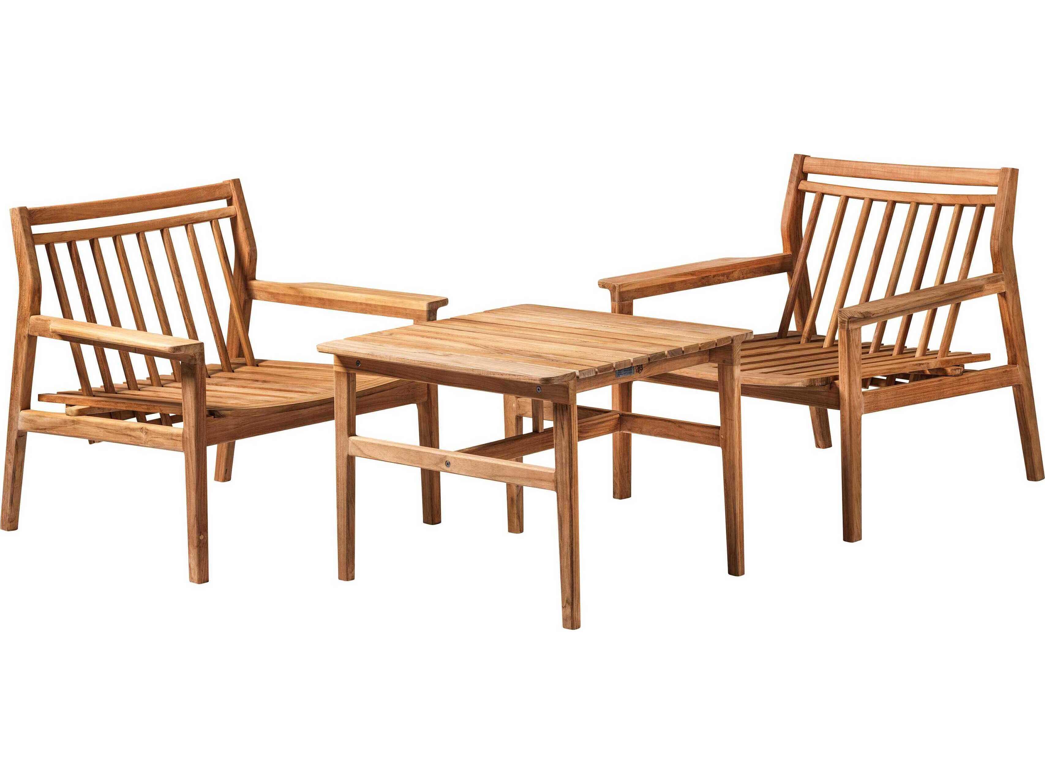 FDB Mobler Outdoor Sammen Wood Lounge Set