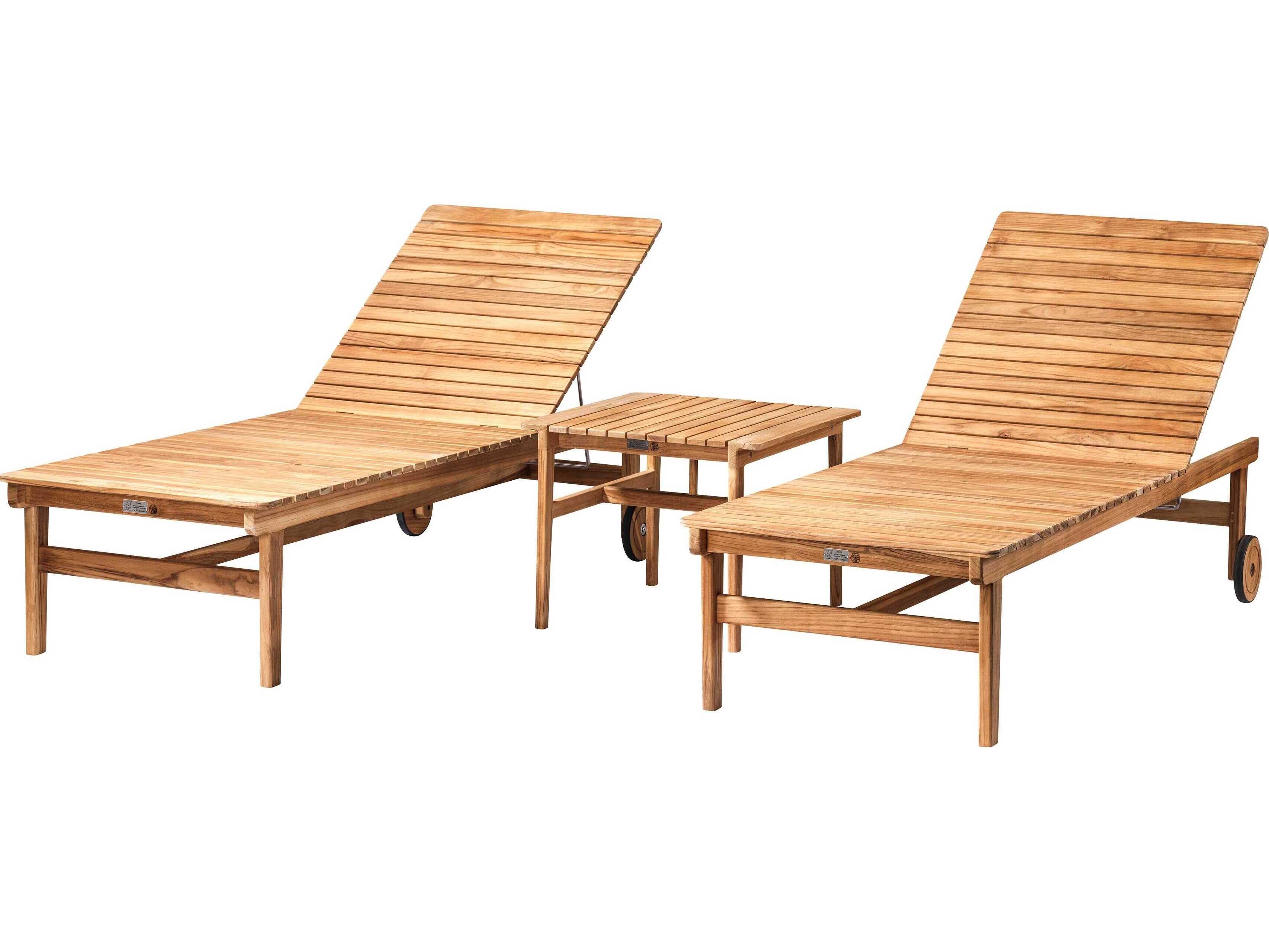 FDB Mobler Outdoor Sammen Wood Lounge Set