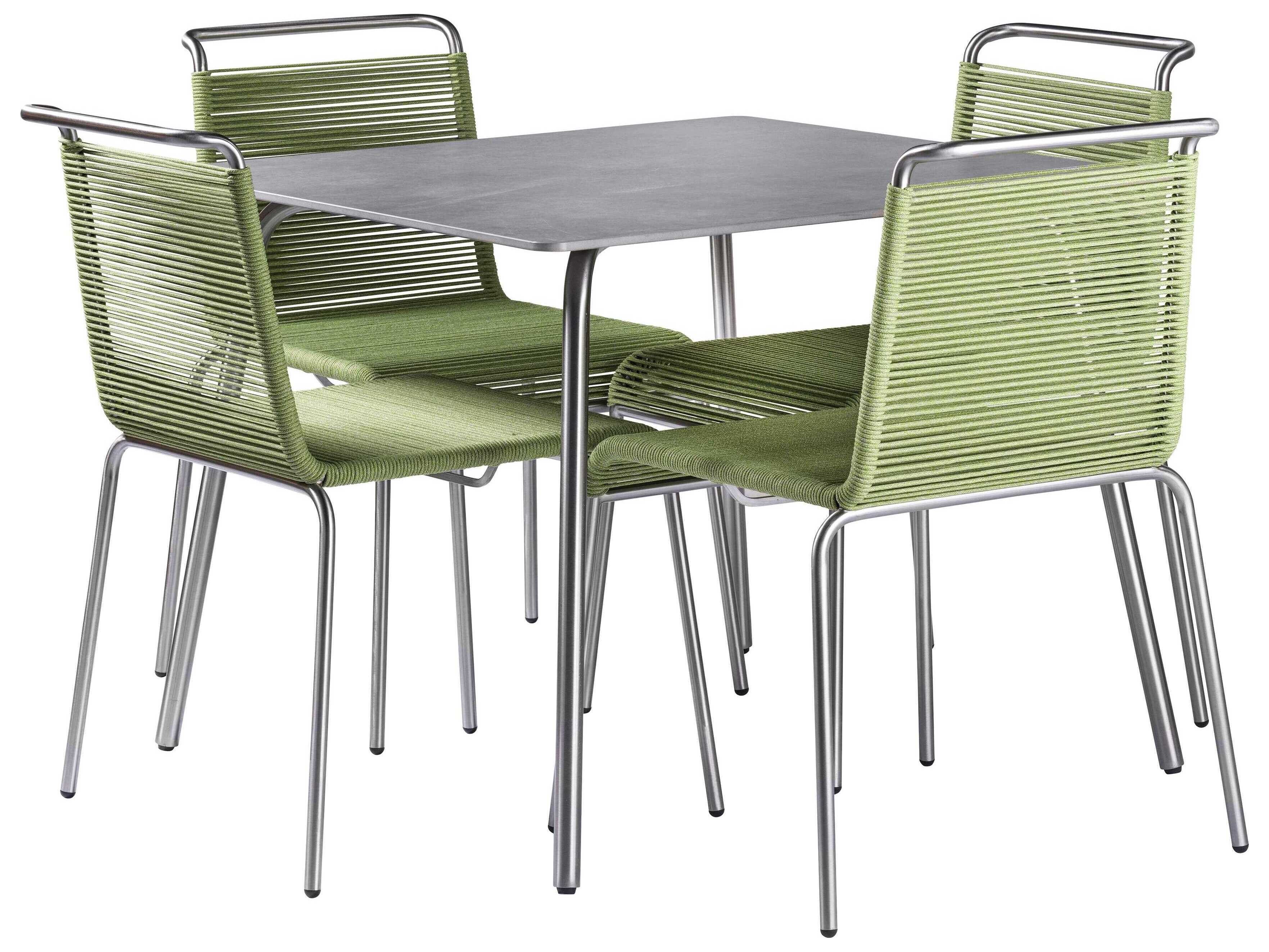 FDB Mobler Outdoor Teglgaard Green Metal Dining Set