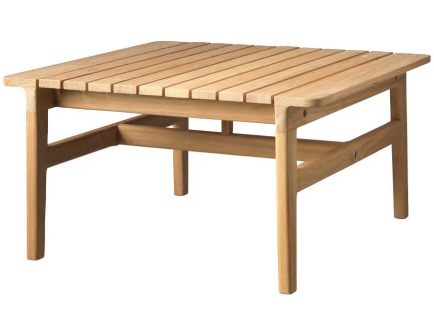 FDB Mobler Outdoor Sammen Natural Teak Square Coffee Table