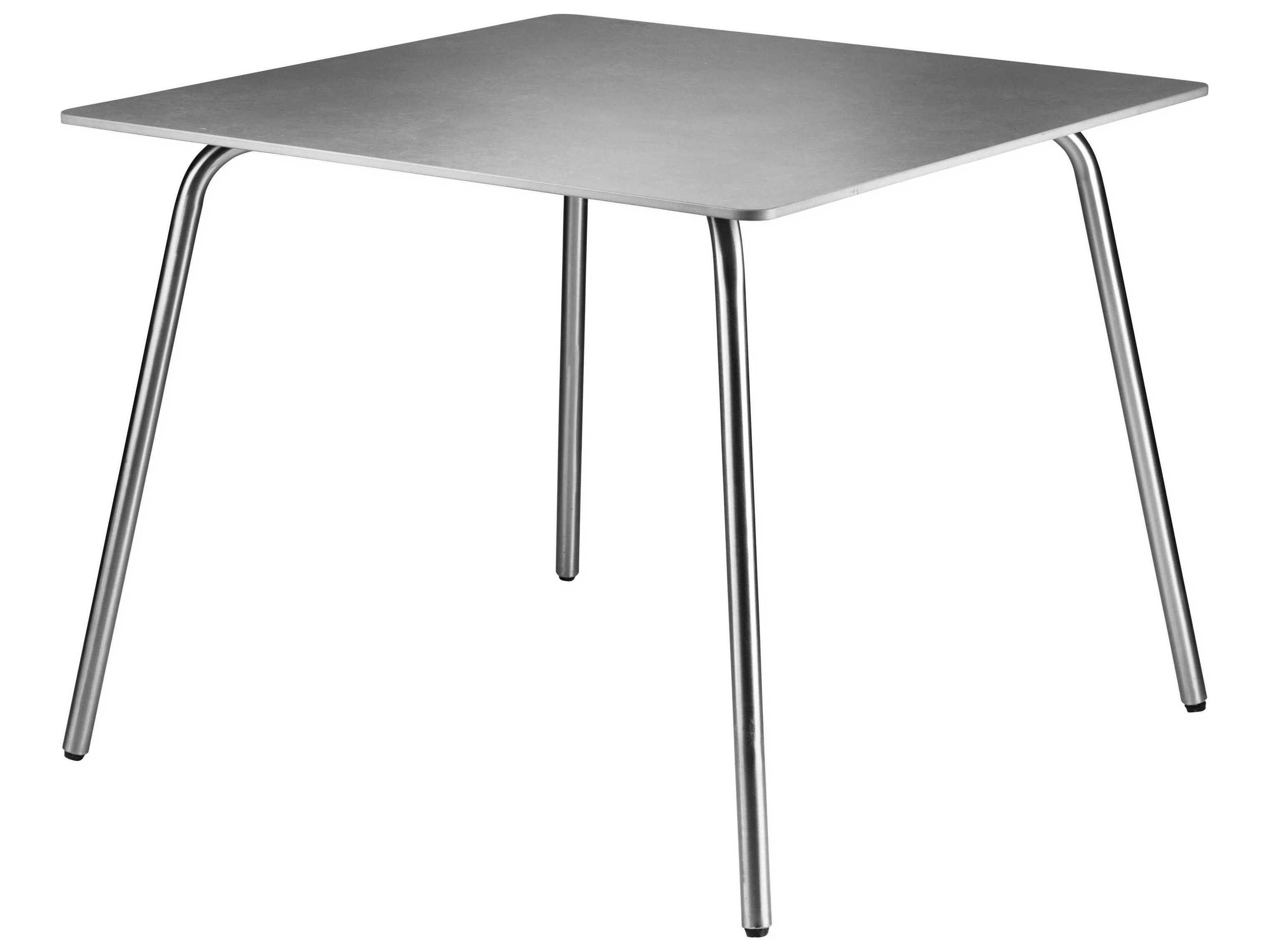 FDB Mobler Outdoor Teglgaard Stone Steel Square Dining Table