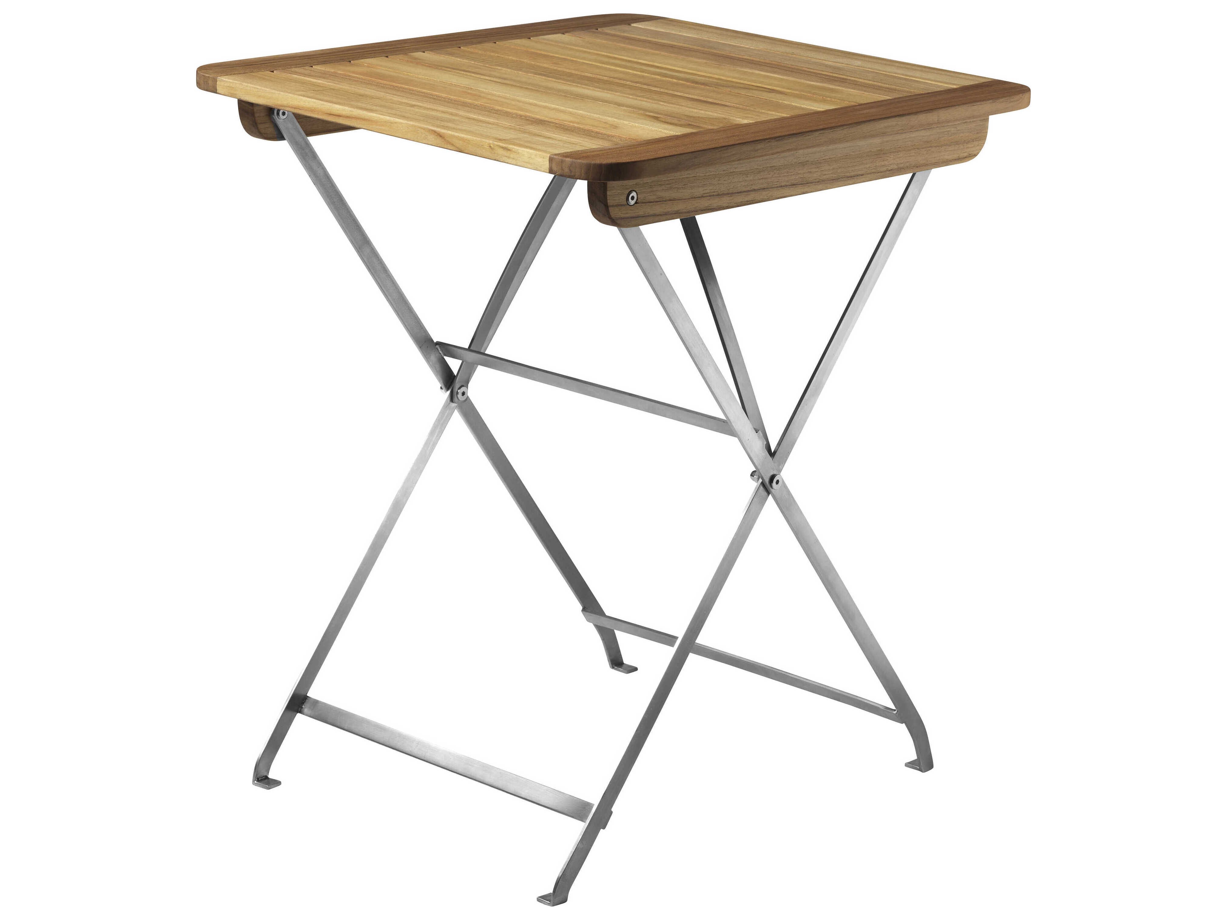 FDB Mobler Outdoor Lilleo Natural Teak Square Dining Table