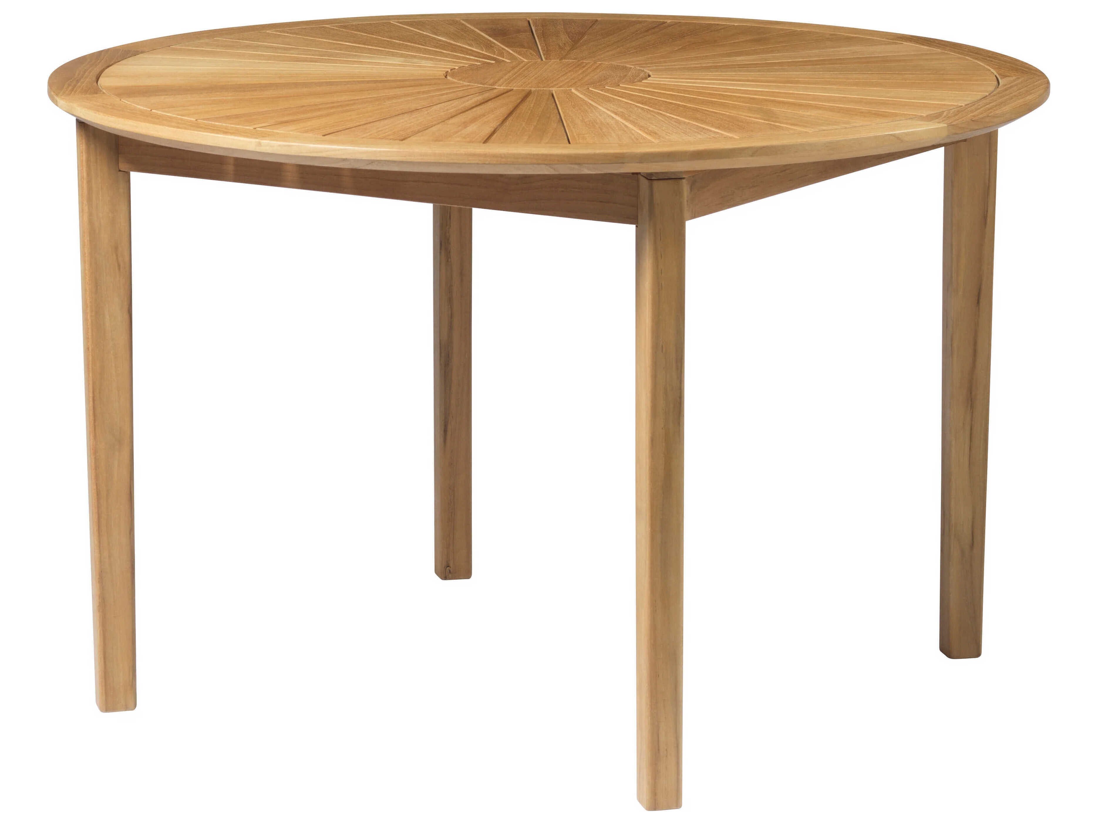 FDB Mobler Outdoor Sammen Natural Teak Round Dining Table