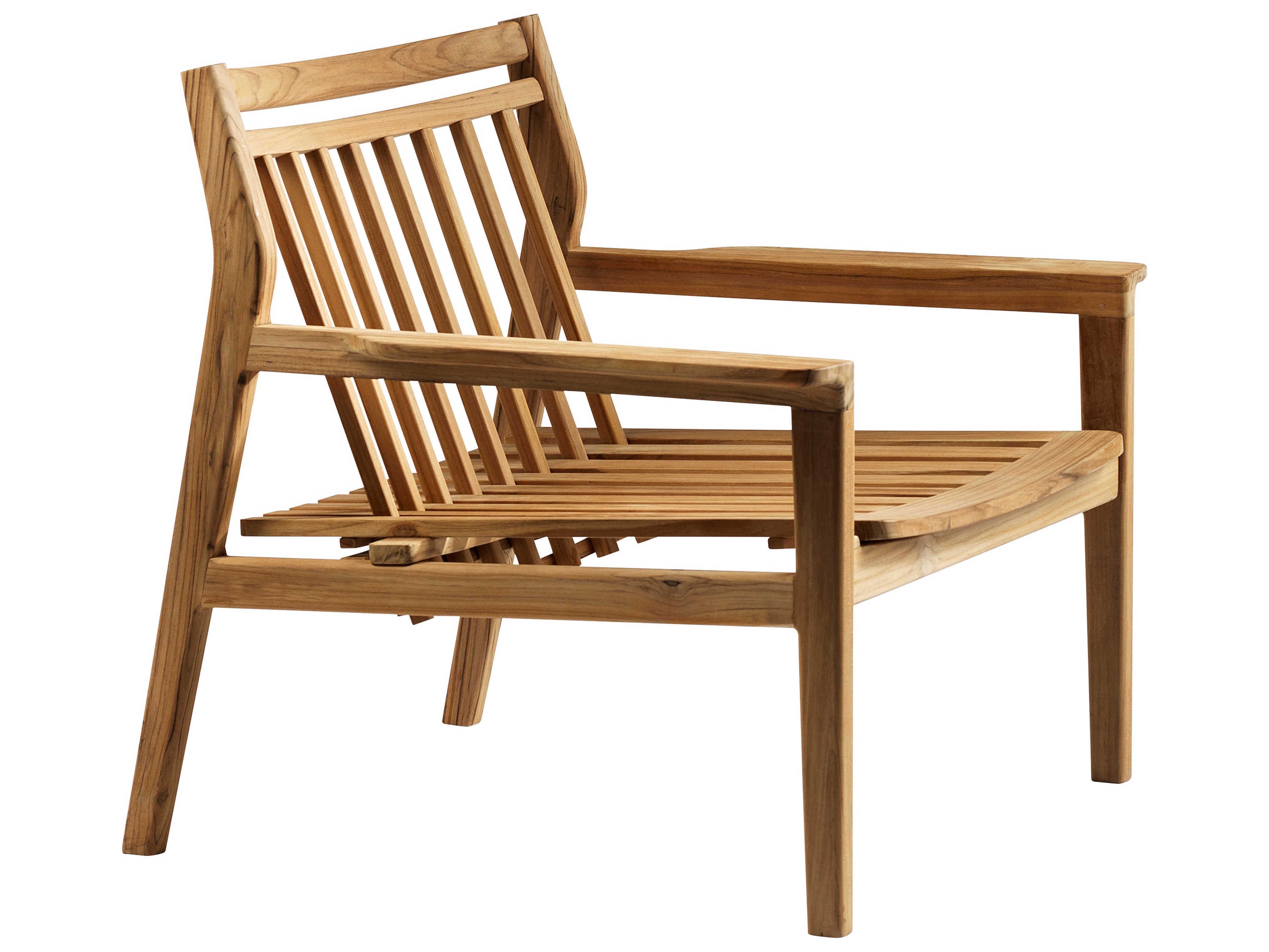 FDB Mobler Outdoor Sammen Natural Teak Lounge Chair