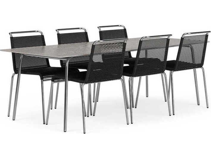 FDB Mobler Outdoor Salto Steel Dining Set