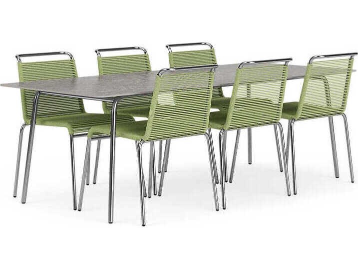 FDB Mobler Outdoor Salto Steel Dining Set