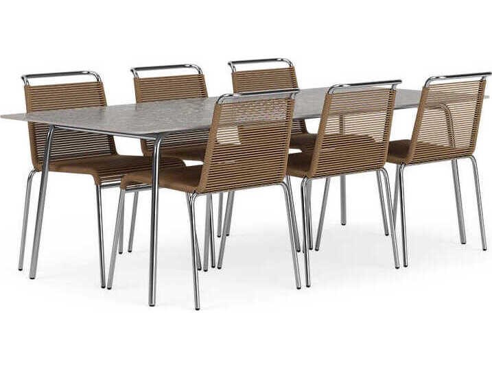 FDB Mobler Outdoor Salto Steel Dining Set